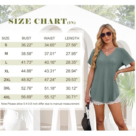 Black V-Neck Women's Top - Picture 6 of 6